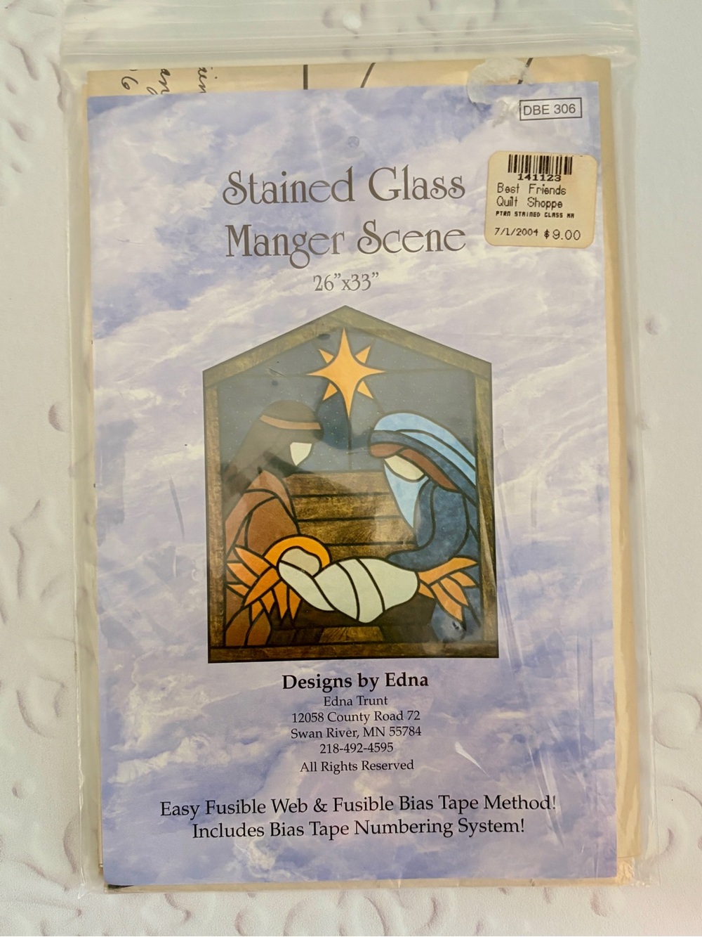 Christmas Quilt Pattern Lot | Santa Nativity Stained Glass (Vintage Classic) - Picture 8 of 13